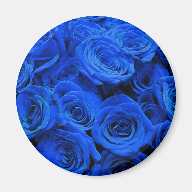Blue Roses Magnet (Front)
