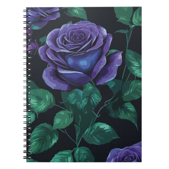 Blue roses notebook (Front)