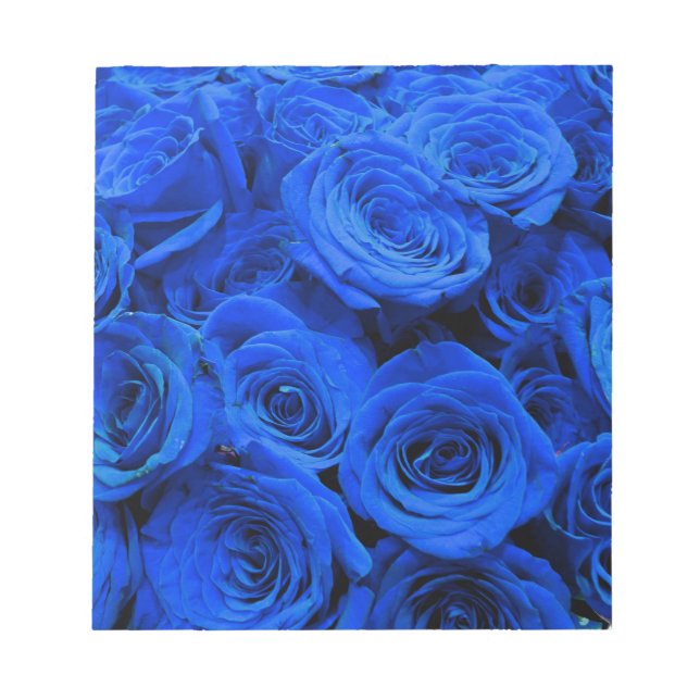 Blue Roses Notepad (Front)