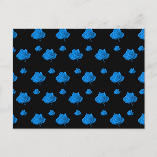Blue Roses Postcard (Front)