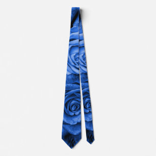 Blue Roses Tie