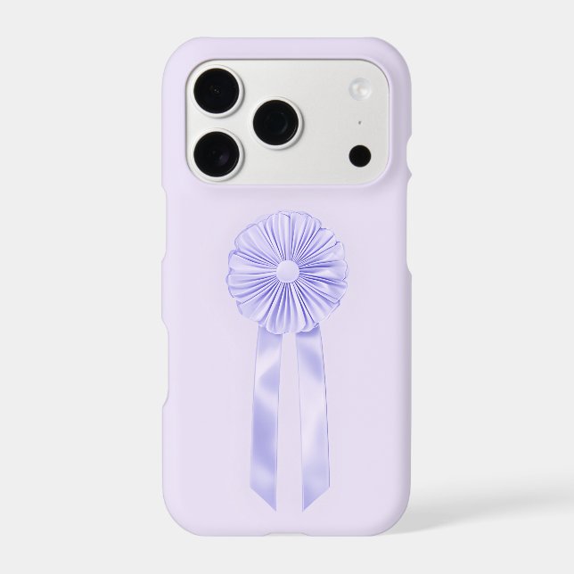 Blue Rosette Ribbon iPhone Case | Coquette (Back)