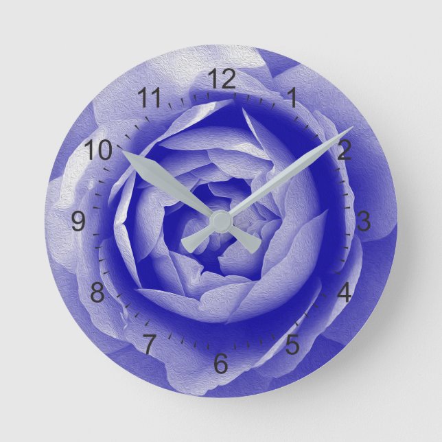 blue round clock (Front)