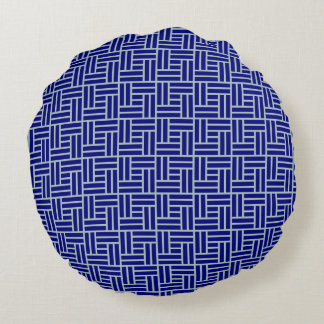 Blue Round Cushion