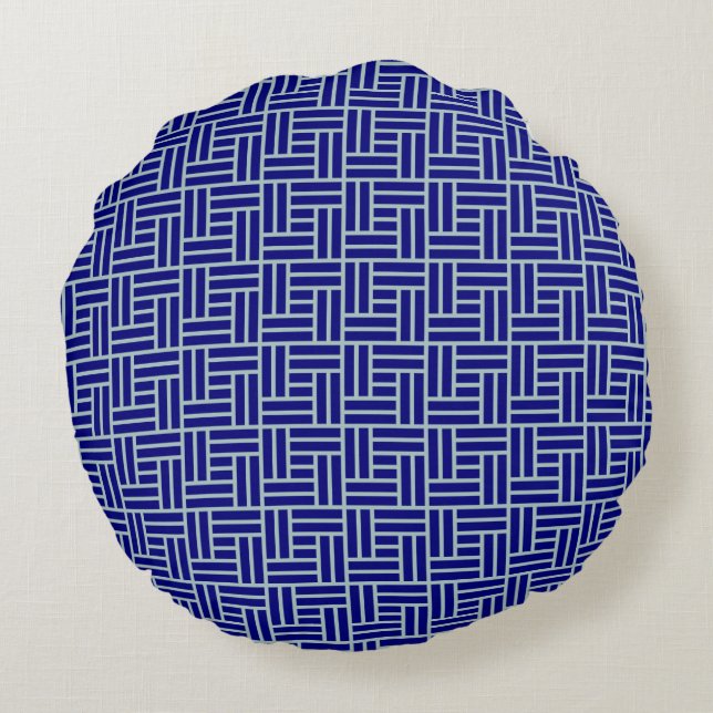 Blue Round Cushion (Back)