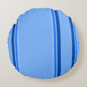 Blue Round Pillow