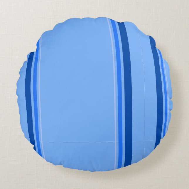 Blue Round Pillow (Front)