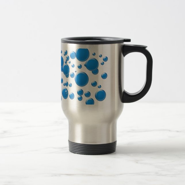 Blue rounds on mug (Right)