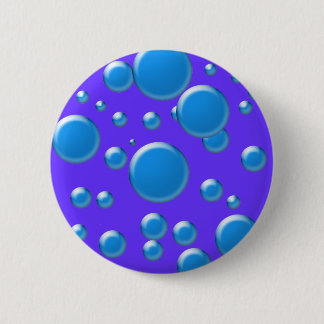 Blue rounds on violet 6 cm round badge