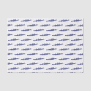 Blue Rowing Rowers Crew Team Water Sports Tissue Paper