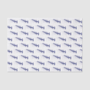 Blue Rowing Rowers Crew Team Water Sports Tissue Paper