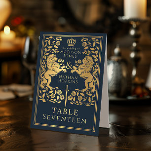 Blue Royal Mediaeval Lion Wedding 