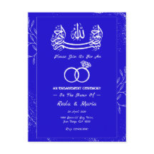 Blue Royal Ring Islamic Muslim Engagement