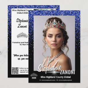 Blue Royale Pageant Autograph Card   QR Code