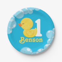 Blue Rubber Duck Personalised Birthday