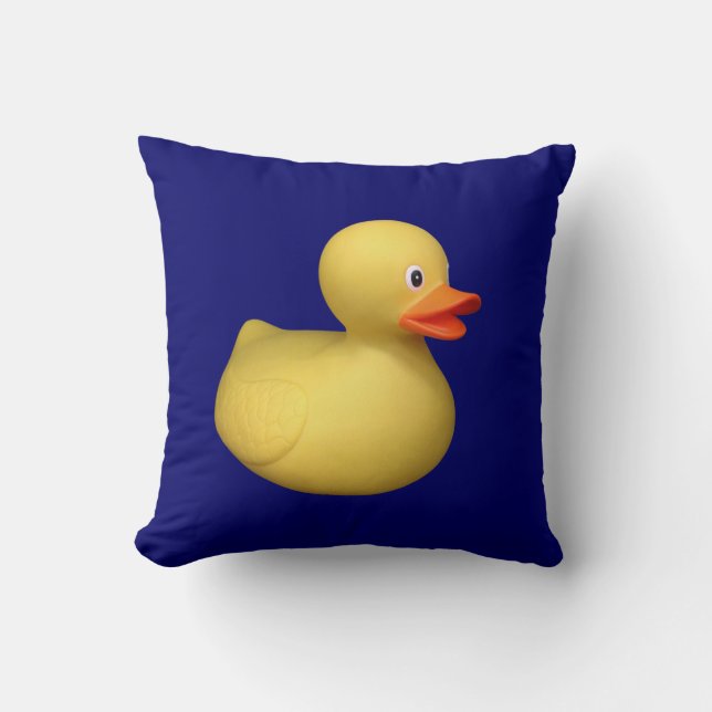 Blue Rubber Duck Pillow (Front)