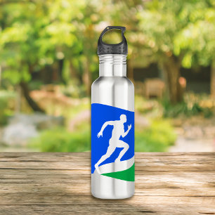 Blue Runner Logo Personalized 710 Ml Water Bottle