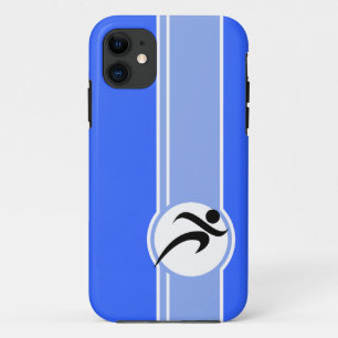 Blue Running iPhone 11 Case