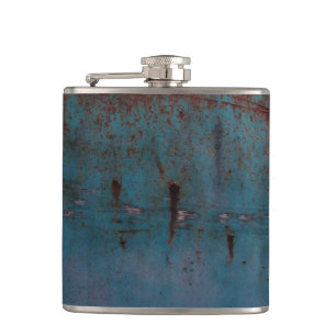 Blue Rust Flask