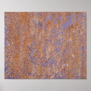 Blue Rust Poster