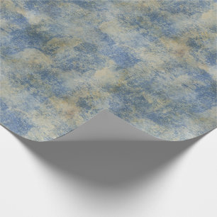 Blue Rustic Texture Wrapping Paper