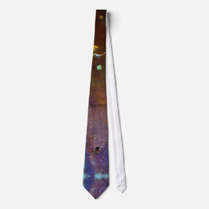 Blue rusty grunge style tie