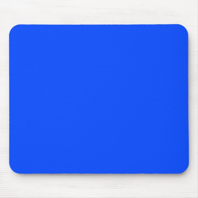 Blue (RYB) (solid colour) Mouse Mat (Front)