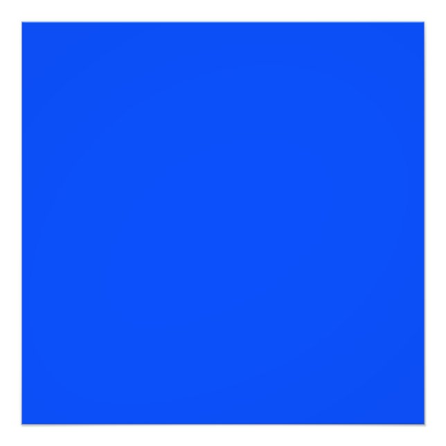 Blue (RYB) (solid colour) Photo Print (Front)
