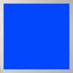 Blue (RYB) (solid colour) Poster