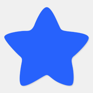 Blue (RYB) (solid colour) Star Sticker