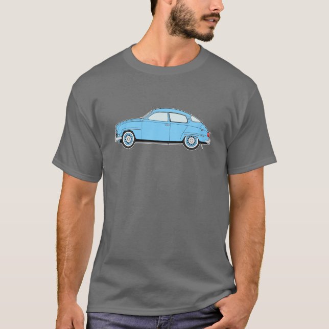 blue saab 96 T-Shirt (Front)