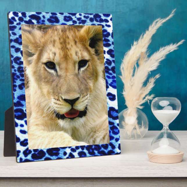 Blue safari Art Plaque (Side)