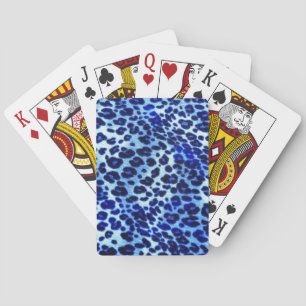 Blue safari Art Playing Cards