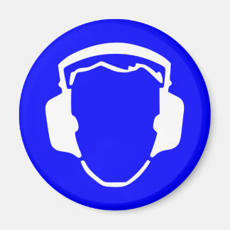 Blue Safety Hearing Protection Magnet