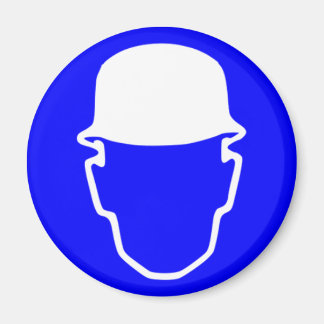 Blue Safety Helmet Magnet