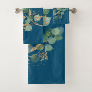 BLUE SAGE EUCALYPTUS BATHROOM TOWEL SET