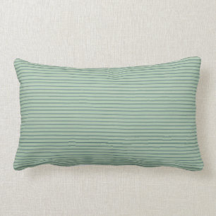 Blue Sage  Thin Stripes Lumbar Throw Pillow