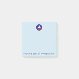 Blue Sailboat Post-it Notes