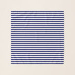 Blue Sailor Stripe Scarf<br><div class="desc">A classic scarf with dark blue sailor stripes</div>