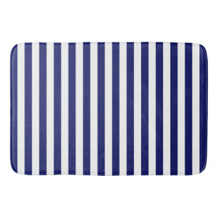 Blue Sailor Stripe (small scale) Bath Mat