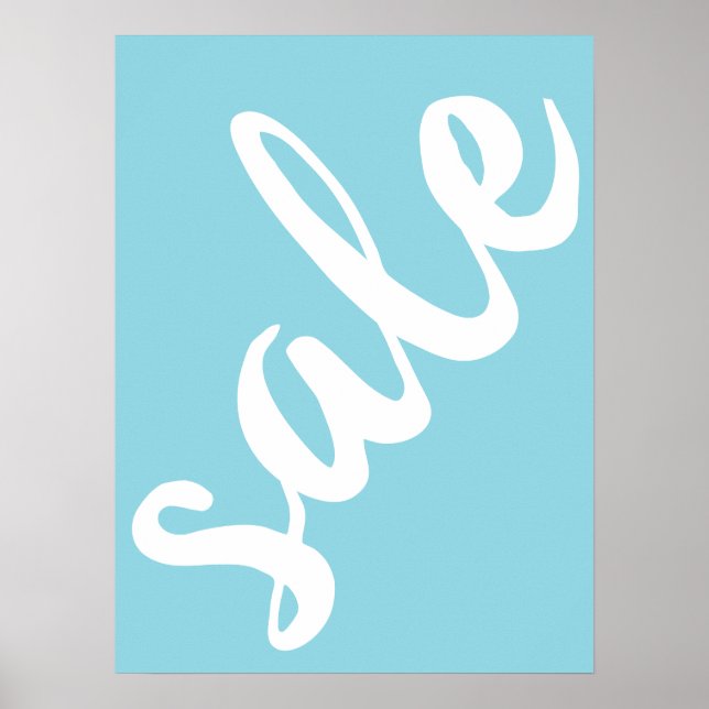 Blue Sale Sign, 18x24 Spring Season Sale Sign (Front)