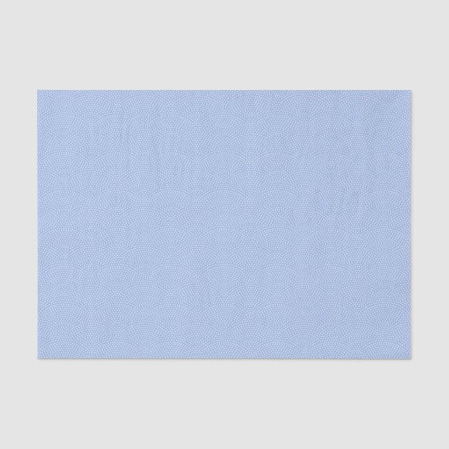 Blue Same Komon (small scale) Tissue Paper (Front)