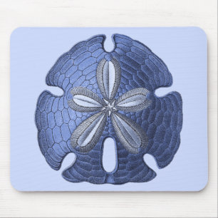 Blue Sand Dollar Mouse Mat