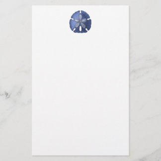 Blue Sand Dollar Stationery
