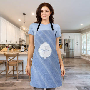 Blue Sand Ripples Personalised Apron