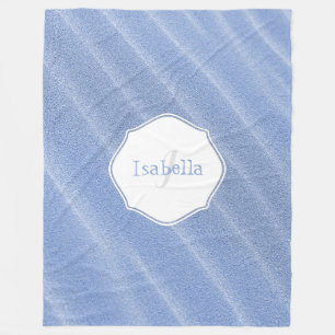 Blue Sand Ripples Personalised Fleece Blanket