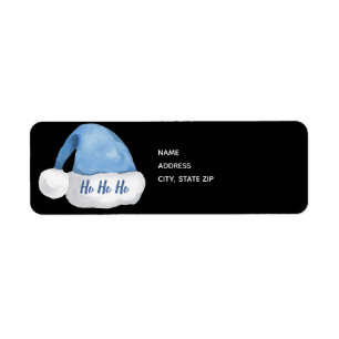 Blue Santa Hat/ Ho Ho Ho