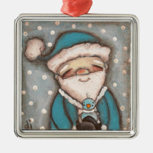 Blue Santa - Ornament