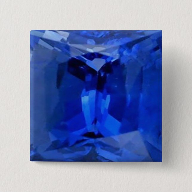 Blue Sapphire 1 15 Cm Square Badge (Front)