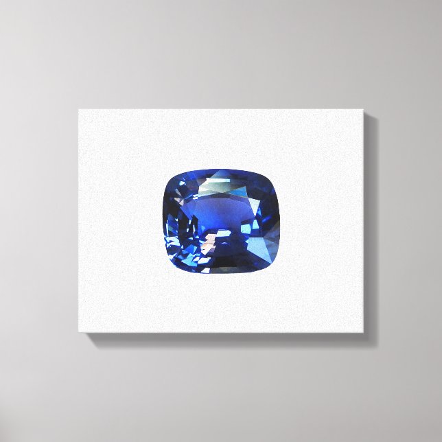 Blue Sapphire Canvas Print (Front)